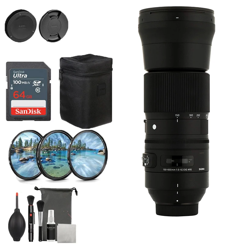 

Sigma 150-600 мм f/5-6,3 DG HSM OS современный объектив для Nikon Canon Mount