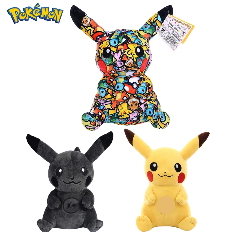 

Anime Pokemon Dark Lightning Pikachu Pichu Cartoon Cute Stuffed Plush Dolls Pendant Toy Girl Kids Birthday Decoration Best Gift