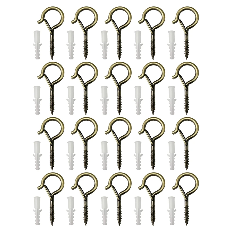 

Hot 20 Pack Q-Hanger Hooks With Safety Buckle,Wall Cabinet Ceiling Hooks For Christmas Lights Hanger Hooks And Party