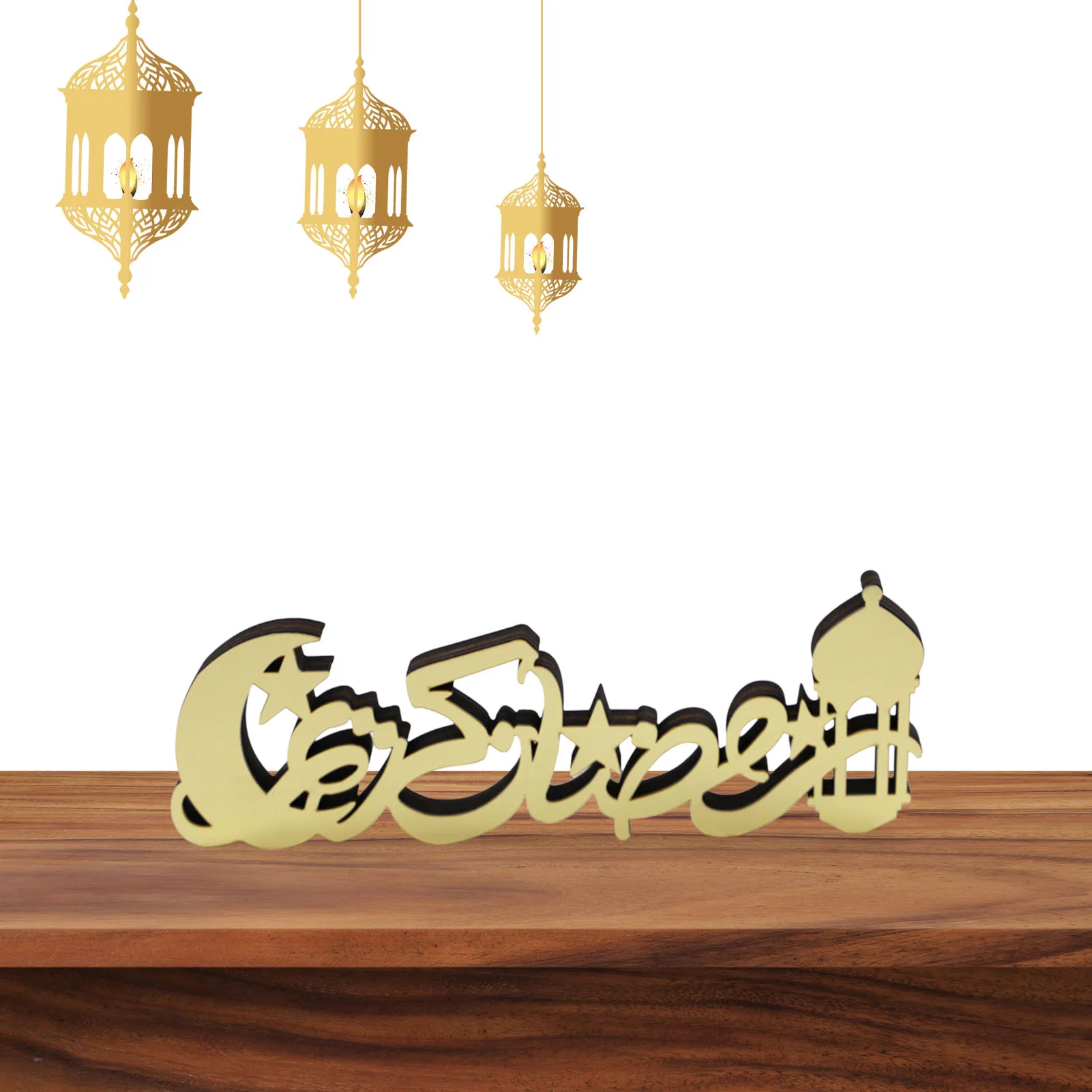 

Украшение Eid Mubarak, акриловое украшение Eid Mubarak, настольное украшение, мусульманские принадлежности для вечеринок, праздничный Декор Eid Al Adha, п...