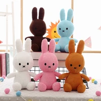 height large plush rabbit doll toy kids sleeping back cushion cute stuffed bunny baby accompany doll xmas gift