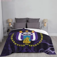 rsc anderlecht 7 blanket bedspread bed plaid blankets purple flannel blanket