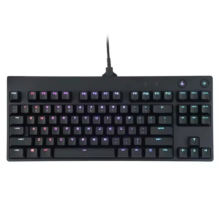Фото Пользовательские русские Lo gitech G Pro X Проводной эргономичный офисный ПК Мобильный геймер RGB Ноутбук Планшет Механическая игровая компьютерная клавиатура №1
