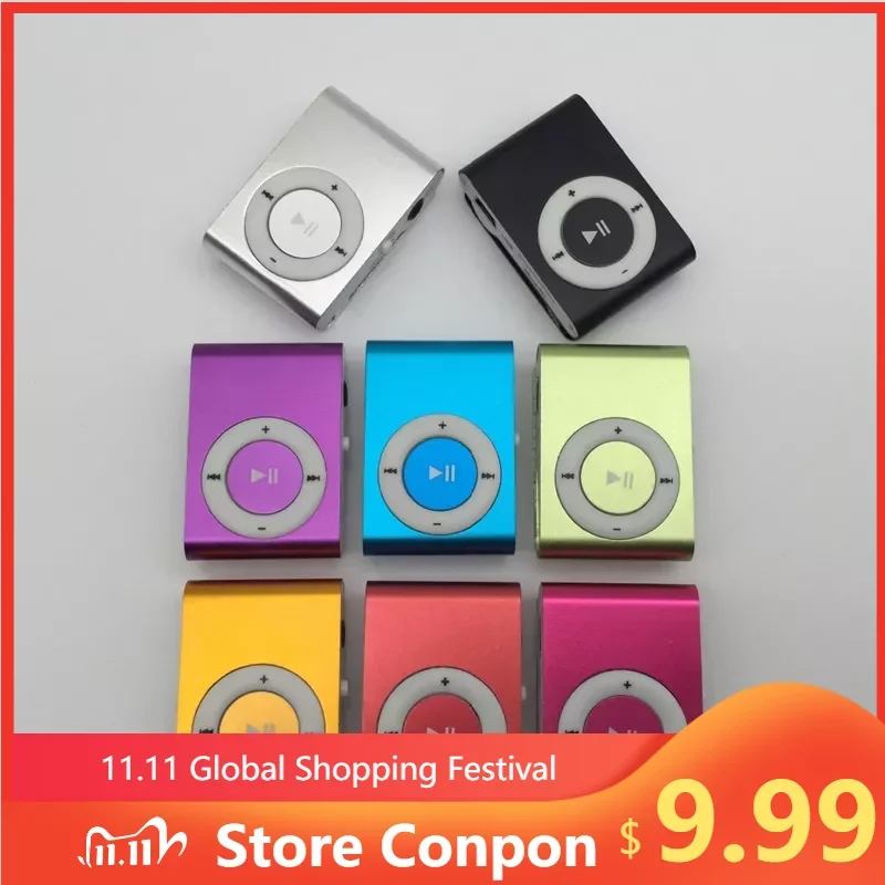 

New 2022 Stylish Mirror Portable MP3 Player Mini Clip MP3 Player Walkman Sport Mp3 Music Player Dropshipping