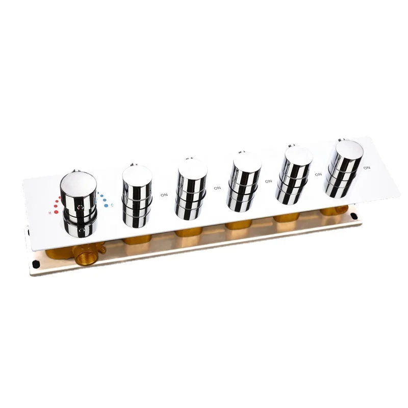 

Modern 5 Functions Shower Diverter Valve For Conceal Shower / Brass chrome shower mixer