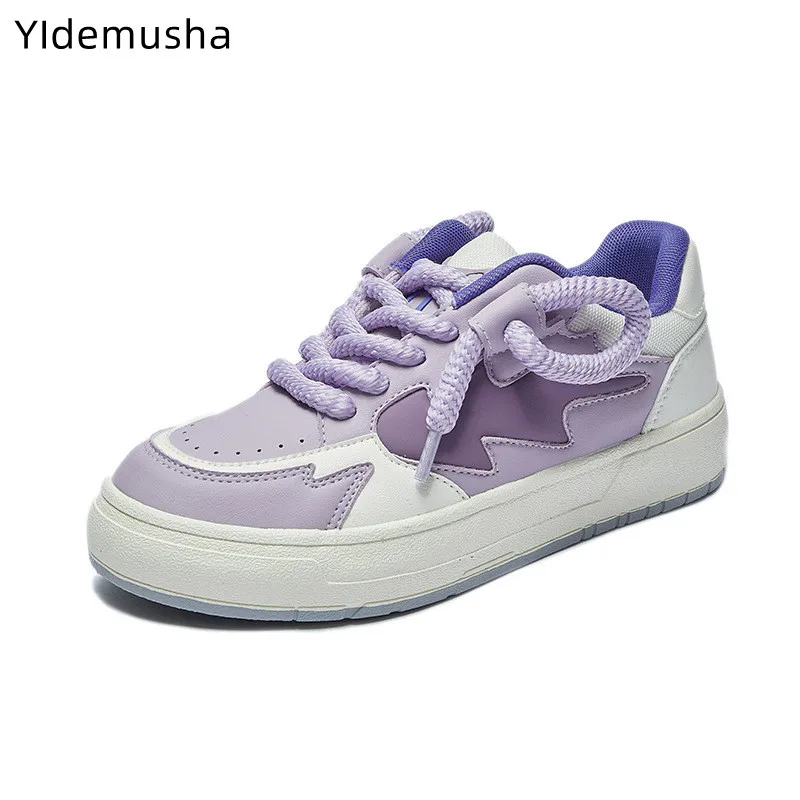 

2023 Women Shoes Fashion Classic Sneakers Multicolor Personality Lace-up Skateboard Shoes Students Outdoor Casual Sports Shoes
