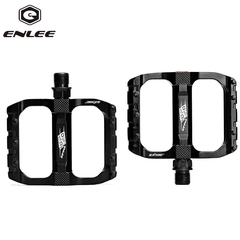 Педали ENLEE велосипедные широкая плоская форма ультралегкие из алюминиевого
