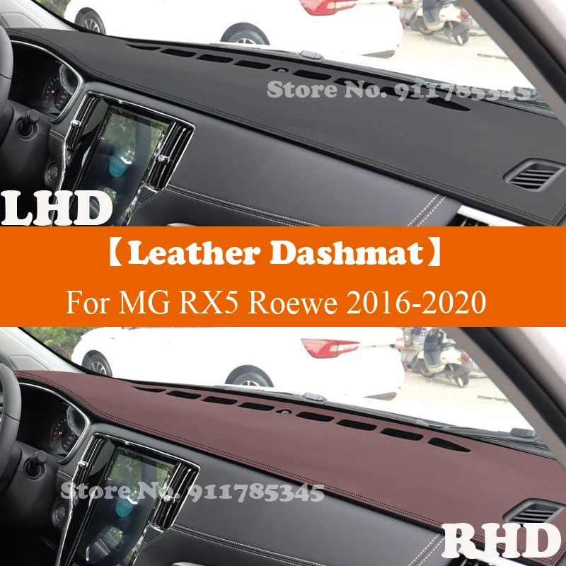 

Замшевый кожаный коврик для приборной панели автомобиля, коврик для приборной панели, Солнцезащитный коврик, защитные аксессуары для MG RX5 Roewe 2016-2020