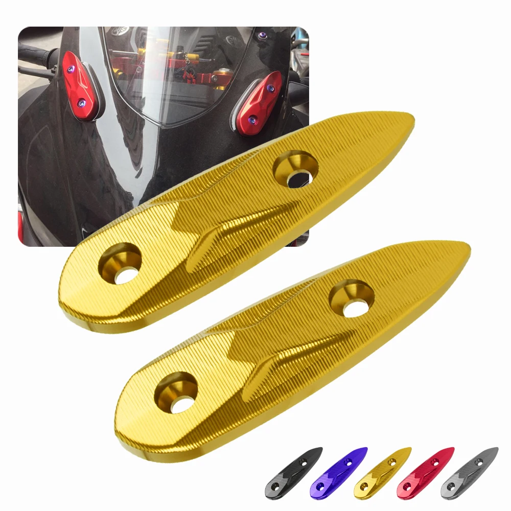 Motorcycle Windshield Mirror Hole Cap Cover Driven Eliminators For Yamaha YZF R15 V3 2017 2018 2019 2020 YZF R3 2013-2020 YZFR15