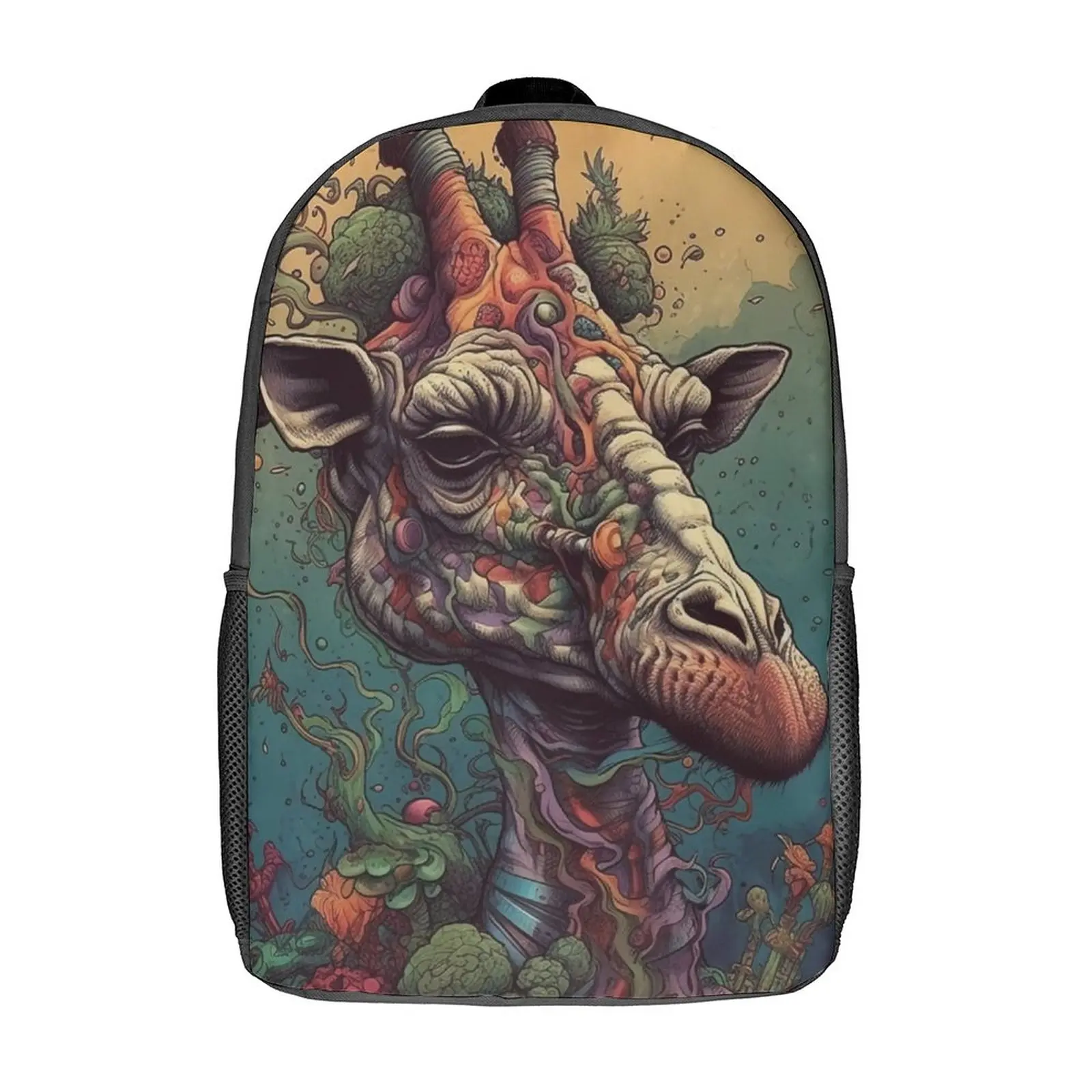 

Giraffe Backpack Pop Caricatures Workout Backpacks Student Kawaii High School Bags Designer Print Rucksack