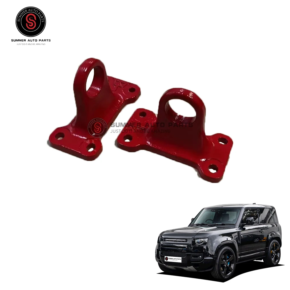 

Высококачественный Универсальный крючок DEF4X4, автомобильный комплект, стальной красный буксировочный крючок, буксировочный крючок для Land Rover Defender 2020