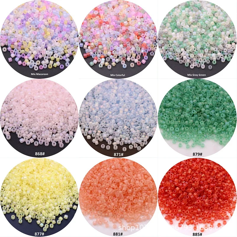 

10g imitation DB Yuxing antique beads 2mm frosted magic rice beads Hand Beaded Bracelet Jewelry DIY accessories