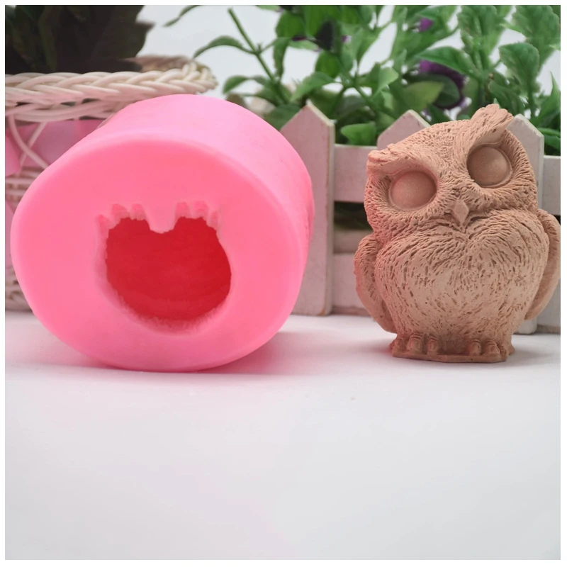 Promotion! Owl Resin Silicone Mold 3D Shaped Candle Moulds DIY Bird Casting Molds Animal Clay - Fondant Mould |