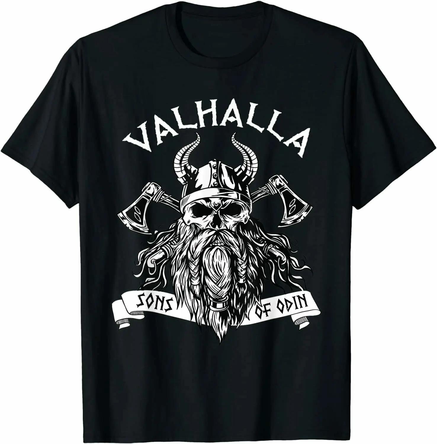 

Sons of Odin Norse Mythology Viking'er Warrior Valhalla T-Shirt 100% Cotton O-Neck Short Sleeve Casual Mens T-shirt Size S-3XL