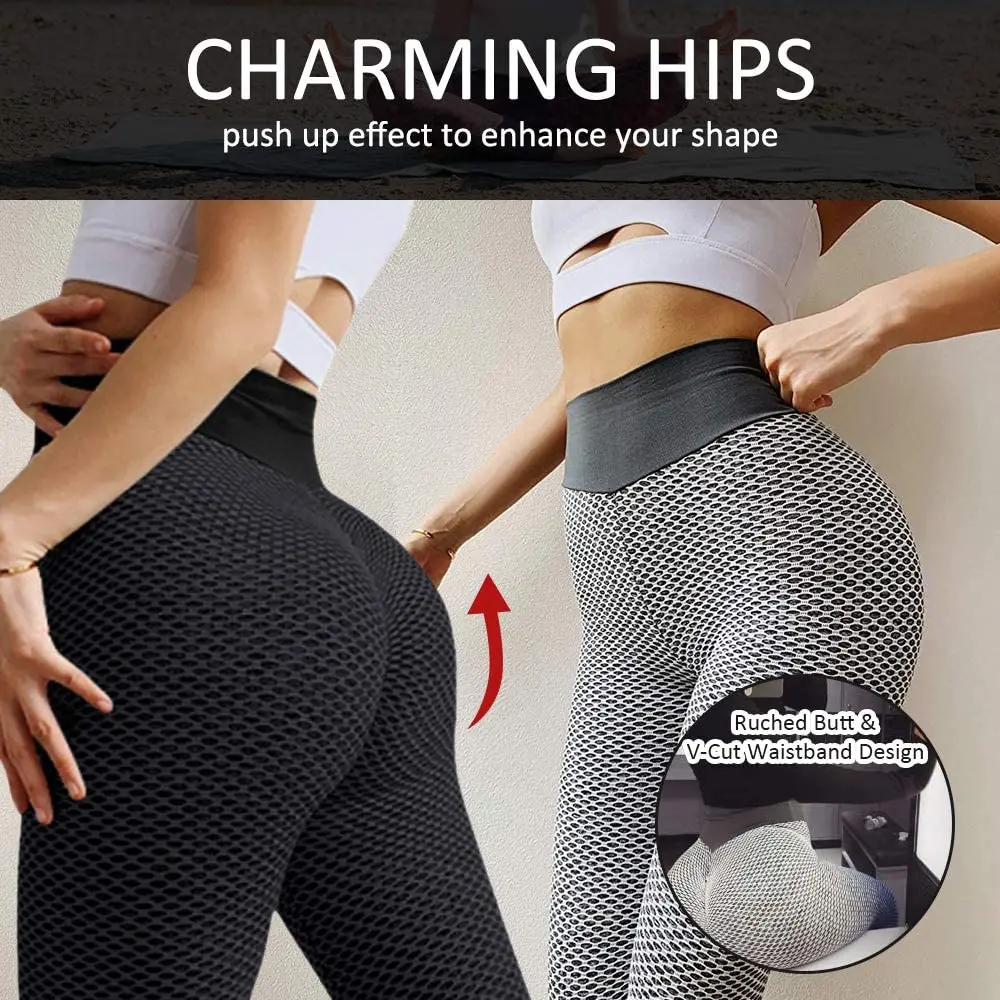 TIK Tok Leggings for Women Butt Lifting Tiktok Butt Leggings High Waisted Yoga Pants Workout Leggings for Women Hot Pants