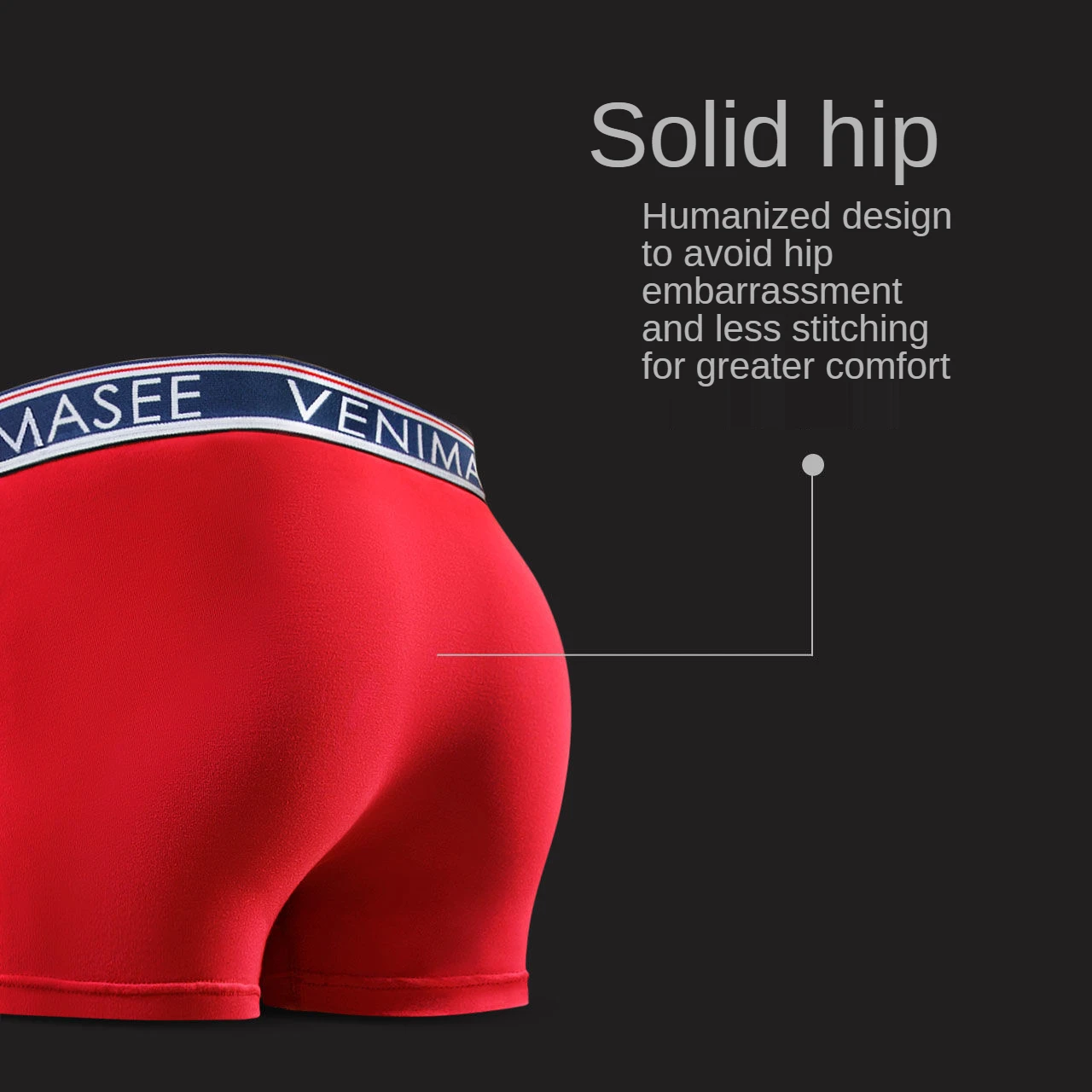 Separate bullets underwear men exposed eggs varicocele scrotum support boxer pants ice silk breathable boxers cuecas masculinas