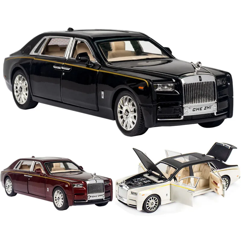 

1:24 Rolls Royce Phantom Car Model Alloy Die Cast Wraith Cullinan Luxury Cars Favorites Gift Kids Toys Cars Free Shipping A248