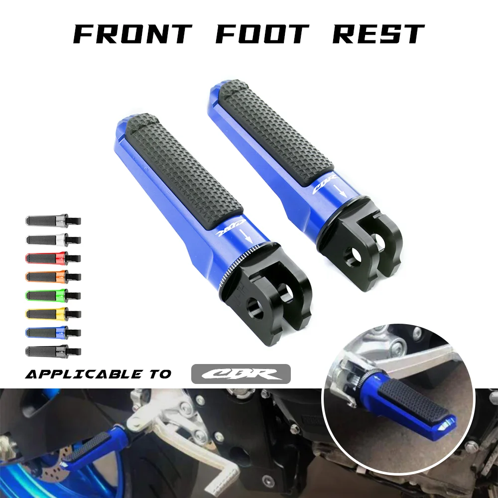 

For HONDA CBR 250R 300 500 600RR F5 900 954 929 CBR1000RR Motorcycle CNC Aluminum Rear Foot Pegs Footrest Passenger Footpegs