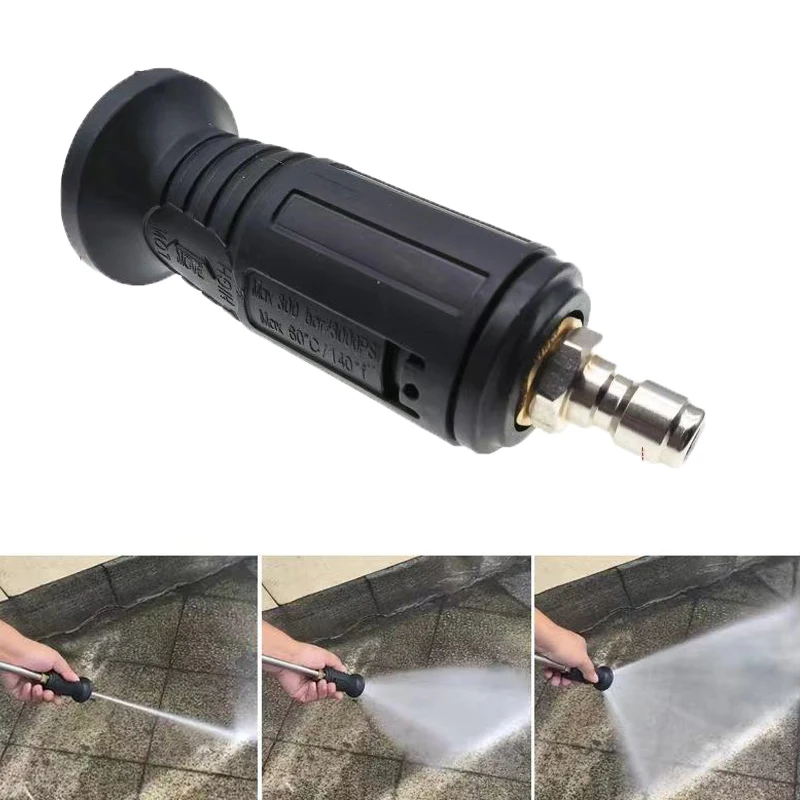 

1/4 Quick Plug Connect Angle Adjustable High Pressure Washer Nozzle Sprayer 3000 PSI