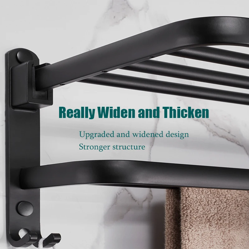 towel bar 40 60cm towel hanger bathroom shelf wall mount organizer hook home tripod storage rack bathroom accessories no glue free global shipping