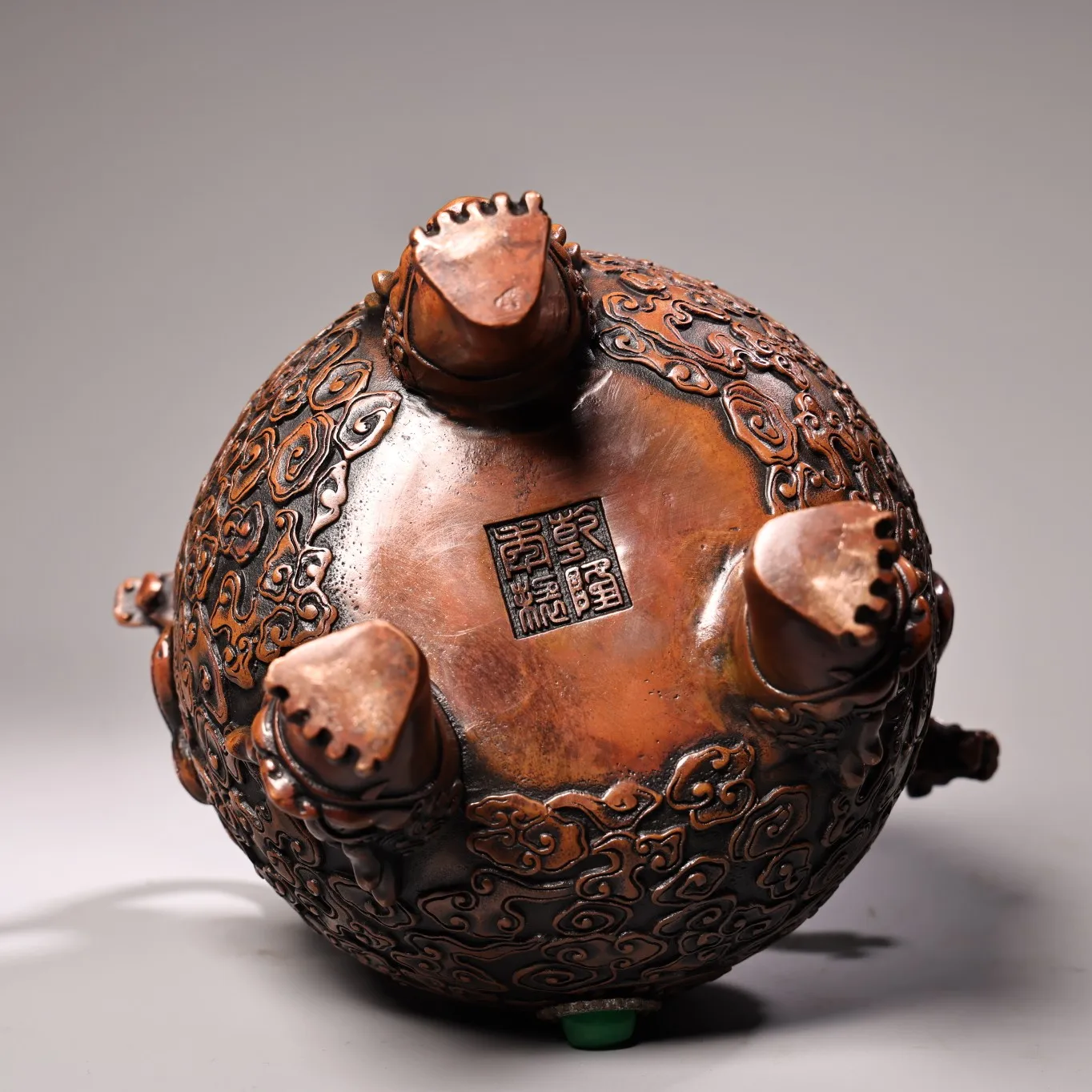 9-дюймовая коллекция тибетского храма старая бронзовая мозаика драгоценный