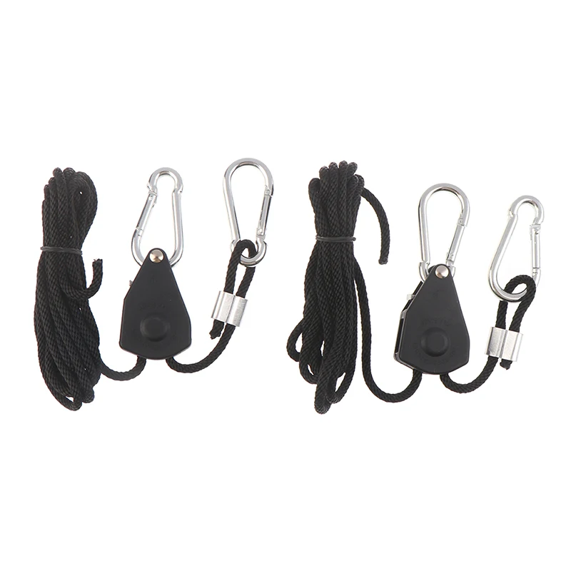 

4 pcs 1/8 Inch Adjustable Grow Light Rope Ratchet Hanger Yoyo For Indoor Growing Light Tent Room Box Greenhouse Fixtures