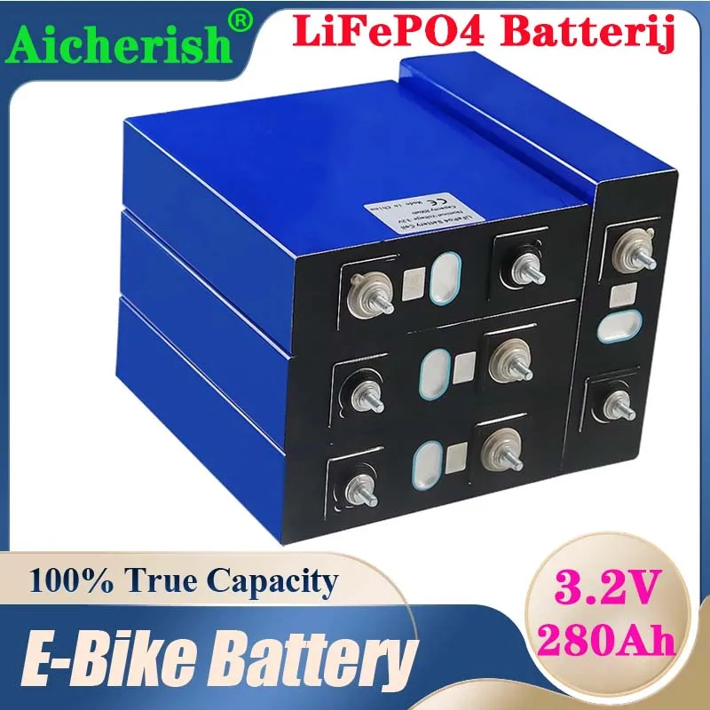 

4pcs 3.2V Lifepo4 280Ah Batteri Brand 12V 24V 48V 60V Lifepo4 Battery RV Solar System Campers Golf Cart Off Road EU US Tax Free