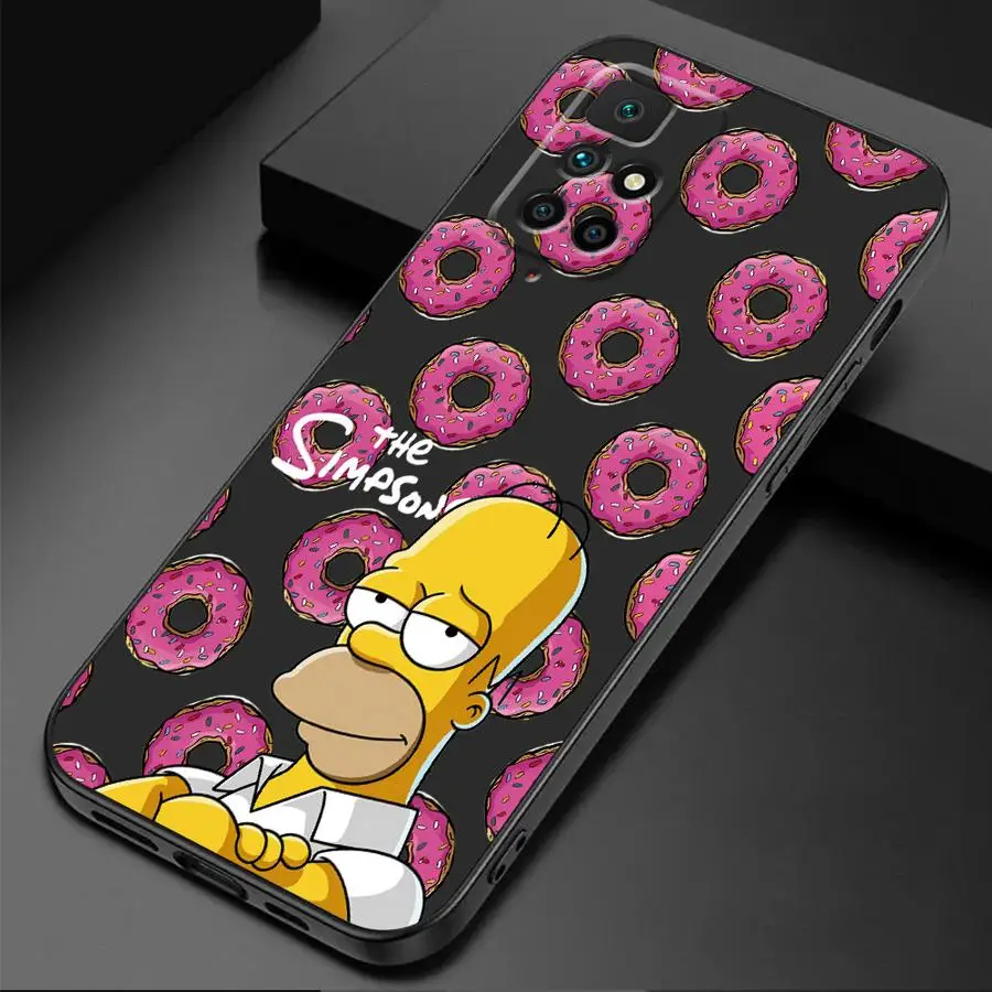 Disney Fun Simpson Cover Phone Case for Redmi Note 11 Pro 9 8 7 10S 12S 9S 11S 10 12 9T 8T 13 TPU Soft