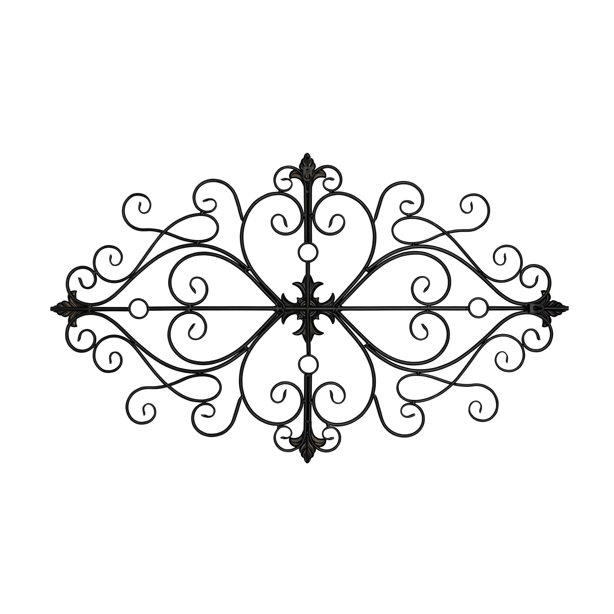 

Stratton Home Decor Traditional Scroll Wall Decor in Black