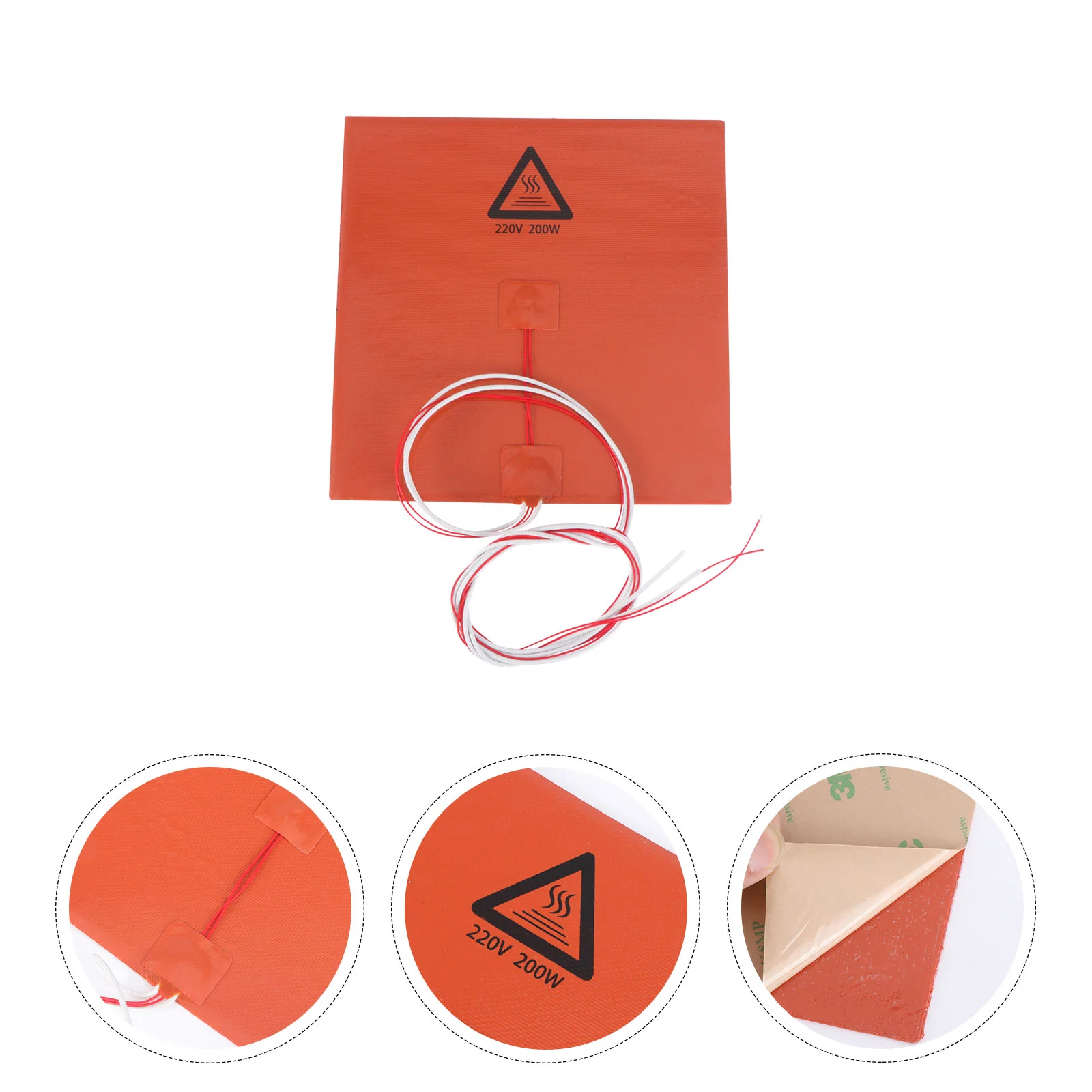 

3Dbed Heated Heating Hot Plate Pad Accessory Silicone Hotbed Palte Print Board Adhesive Heatvolt 12V Supply Aluminum Platform