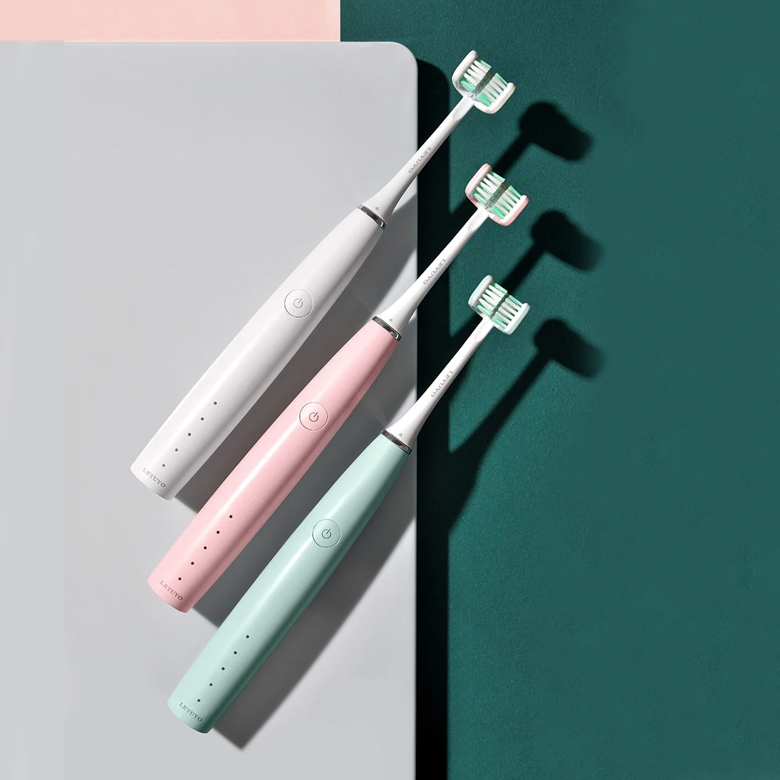 

Electric Toothbrush 3D Package Ultrasonic Rechargeable Three Bristles Soft and Gentle Clean Each Tooth to Completely Cover