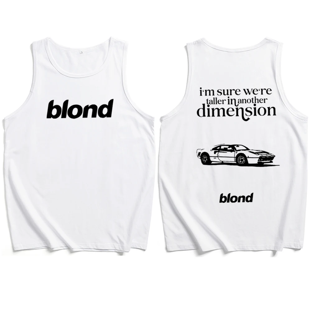 Белый жилет Frank Ocean в стиле блонд для мужчин и женщин повседневный с графическим