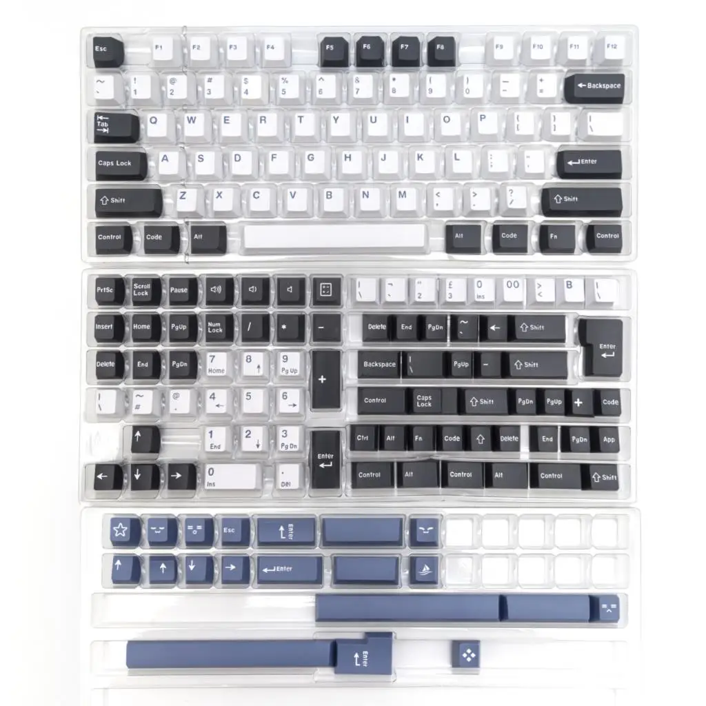 Колпачки для клавиш Arctic GMK 173, колпачки для клавиш Cherry Profile Double Shot PBT для механической клавиатуры MX Switch, черные, белые колпачки для клавиш ISO DIY (art.: 3920ca6bbcbeb) - 3920ca6bbcbeb