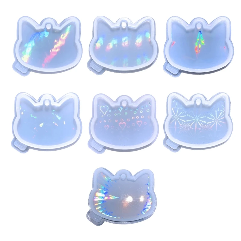 

Colorful Resin Mold Keychain Silicone Mold DIY Pendant Resin Mold
