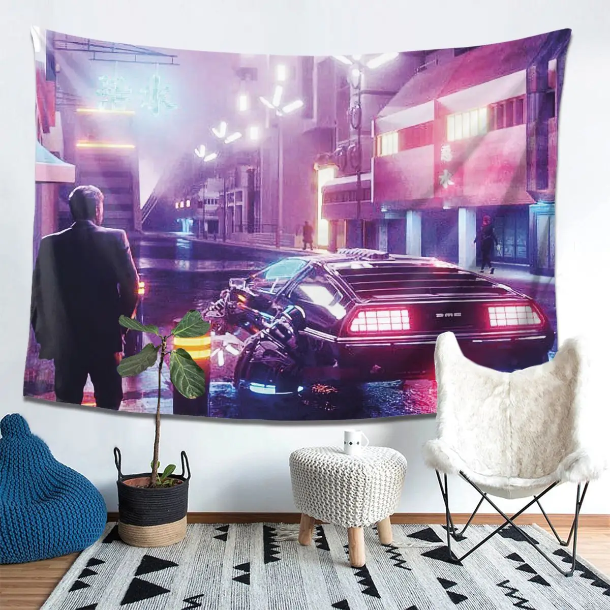 

Anime Tapestry In Time Tapestry High Quality Polyester Fabric Macrame Wall Hanging Decor Cloth Carpet