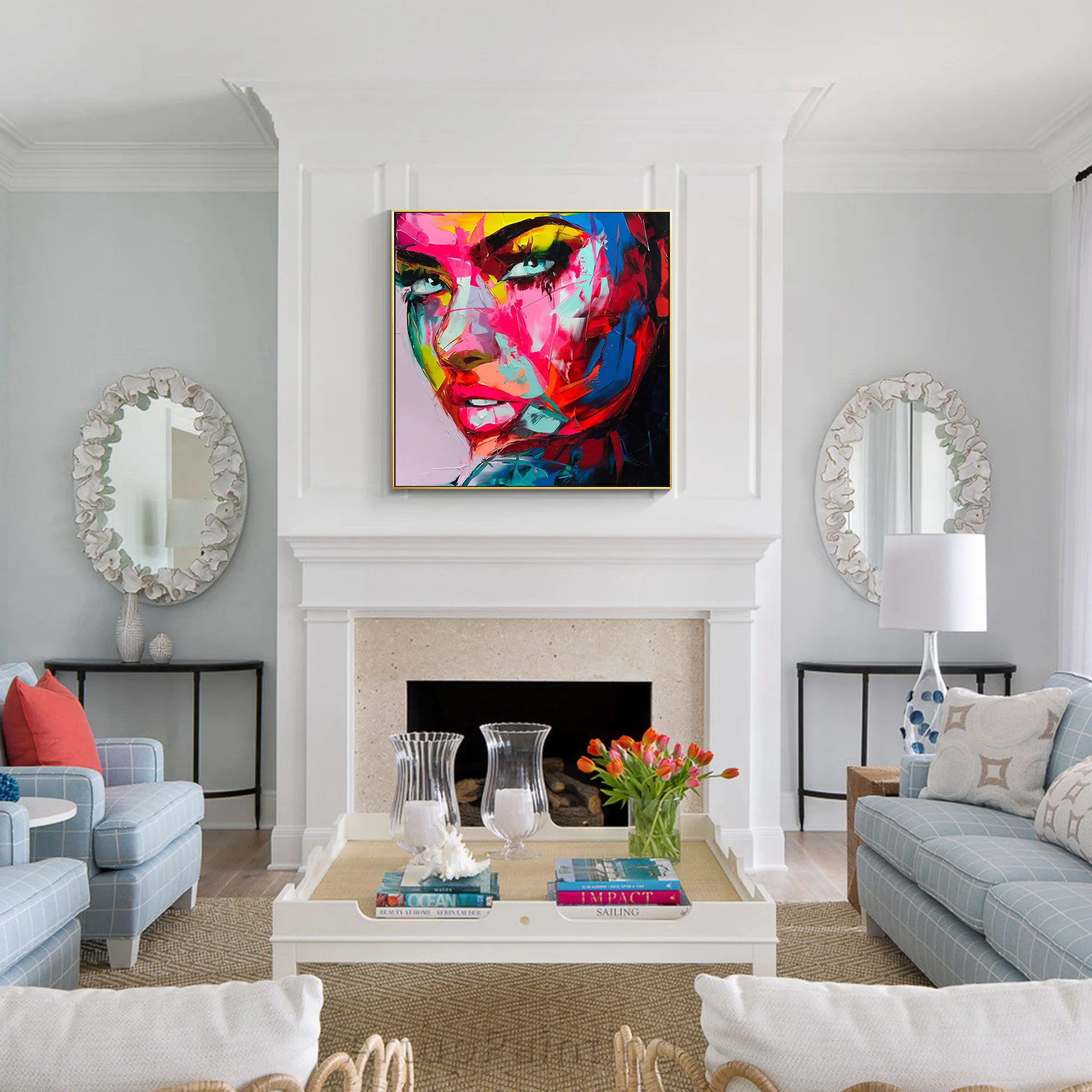 Картина маслом на холсте из акрила с ножом |