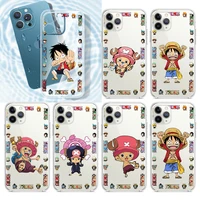 one piece anime mini for apple iphone 13 12 11 pro max mini xs max x xr 6s 6 7 8 plus 5s soft transparent phone case coque capa