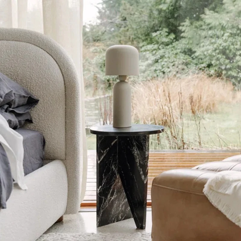 Скандинавский семейный роскошный стильный боковой столик из натурального