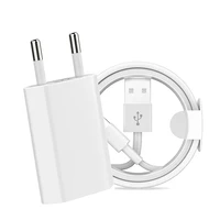 eu usb charger 1m usb charging cable for iphone 6s 6 7 8 plus x xs 11 12 13 pro max xr se 5s fast wall charger adapter data cord