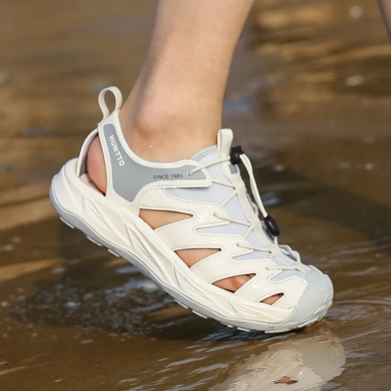 HUMTTO Women Sandals 2022 Breathable Beach Water Shoes for Woman Platform Luxury Designer Summer Womens Quick Dry Flat Sneakers