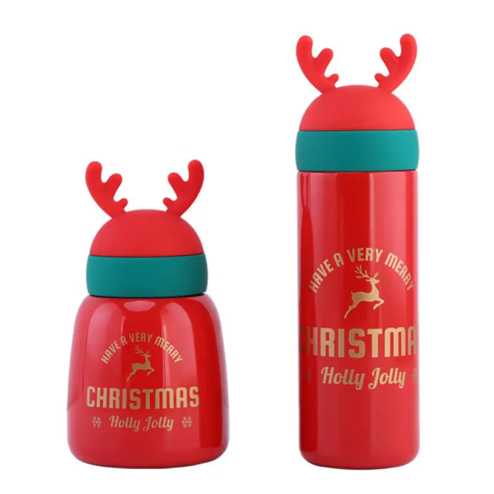 

Stainless Steel Christmas Vacuum Flask Water Bottle High Quality. Christmas Vacuum 300/330/450ml Thermos Cup
