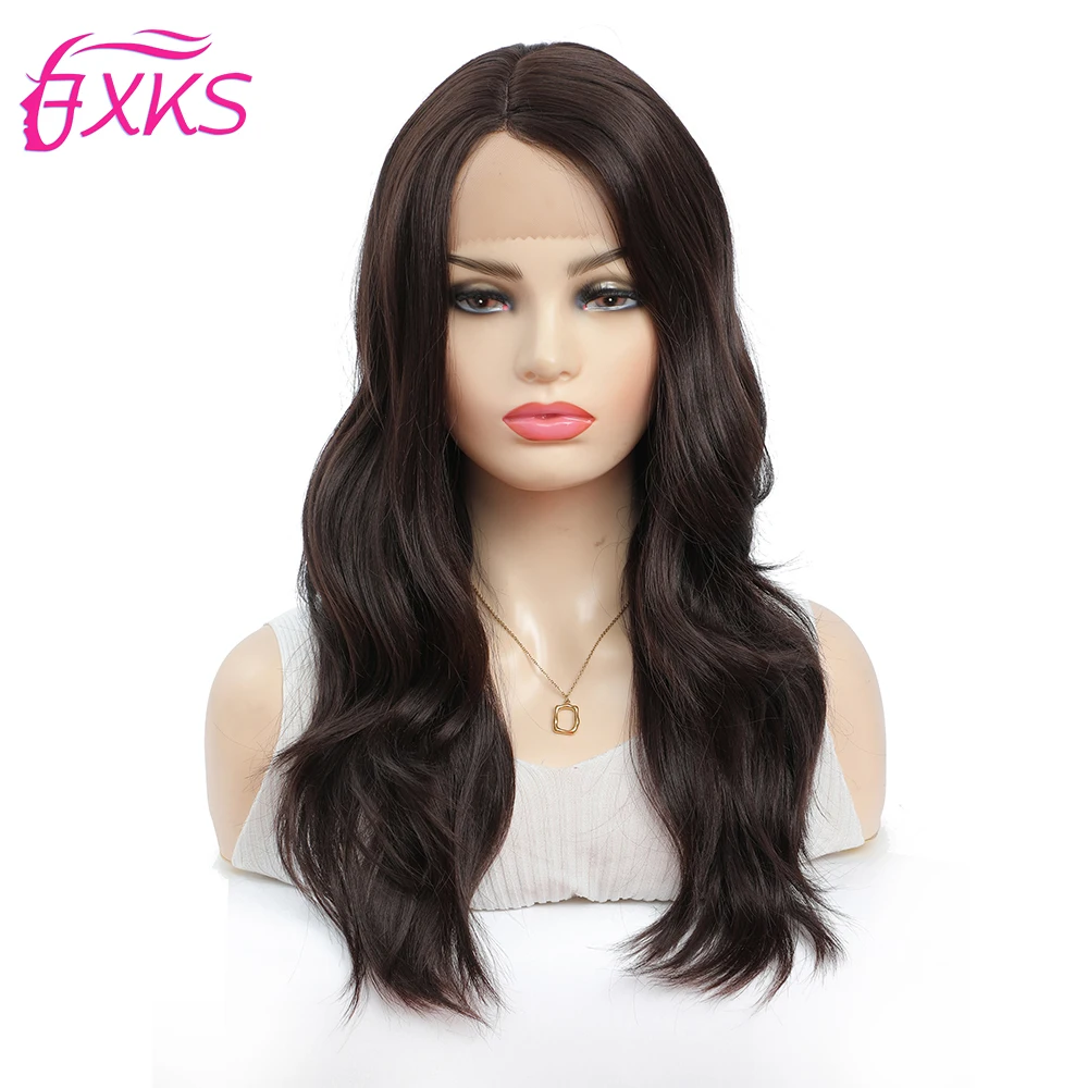 

Парики из синтетических волос средней длины, фронтальные волнистые синтетические волосы, длина L, 13x1 см, цветные 4 fxks, 20 дюймов