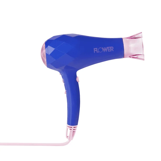 

Professional Ionic Hair Dryer with Concentrator, Ionic, 2000 Watts, Blue