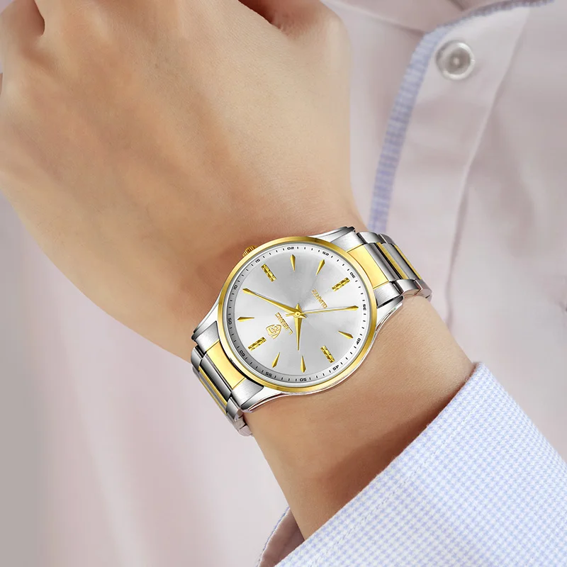 LIEBIG New Arrival Luxury Full Steel Quartz Watches For  couples Casual man Waterproof Clock Wristwatch women  Male reloj hombre