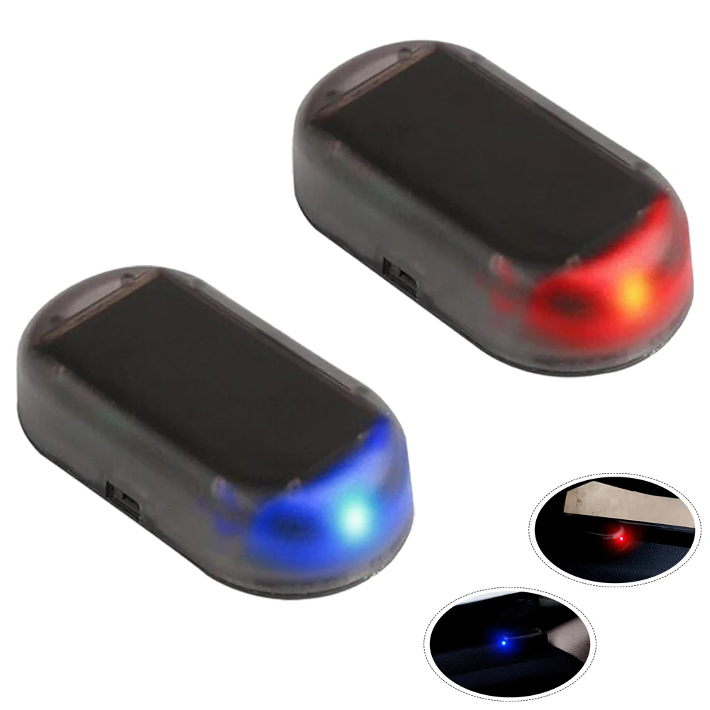 

Car Solar Simulation Anti-theft Lamp Car Solar Simulation Warning Flashing Light Blue/red Alarm Anti-theft Lamp Supplies