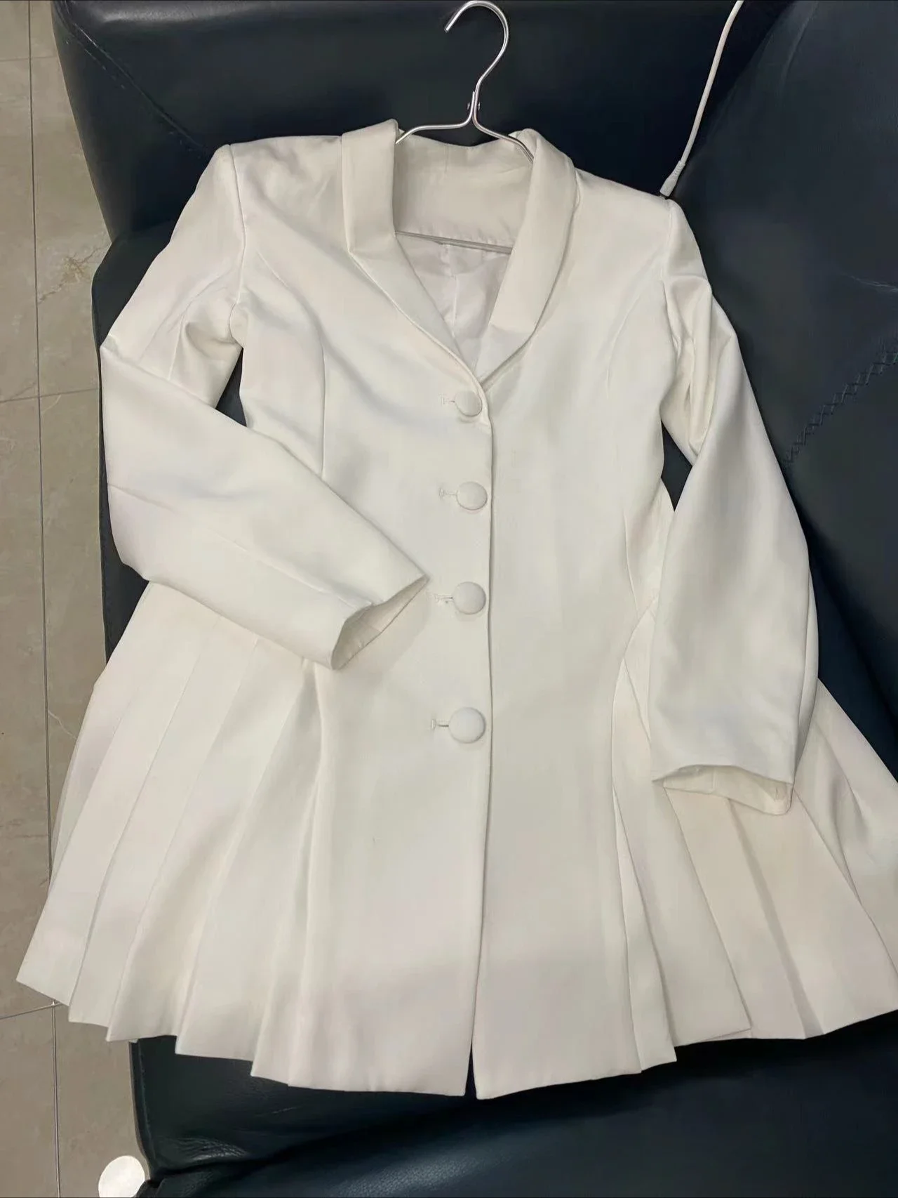 Женское осеннее платье-блейзер Mingmingxi Новое поступление 2024 офисное женское