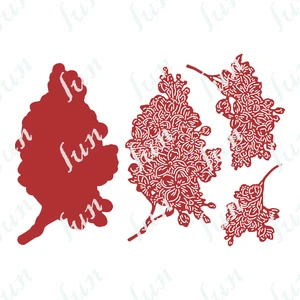 Flowers Purple Haze Leaves Metal Cutting Dies for Scrapbooking Accessories Embossing Craft Supplies Diy Paper Card Handmade