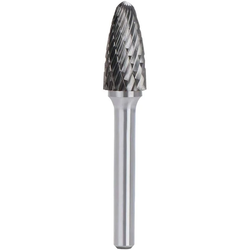 Carbide Burr With 1/4Inch Shank 1/2Inch Cutter Dia, Die Grinder Bit For Electric Or Air Die Grinder, Grinding Burr Bit