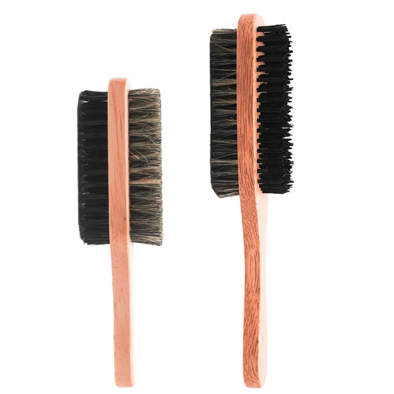 

Men Hair Brush - Natural Wooden Wave Brush for Male Styling Beard Hairbrush for Short Long Thick Curly Wavy Hair