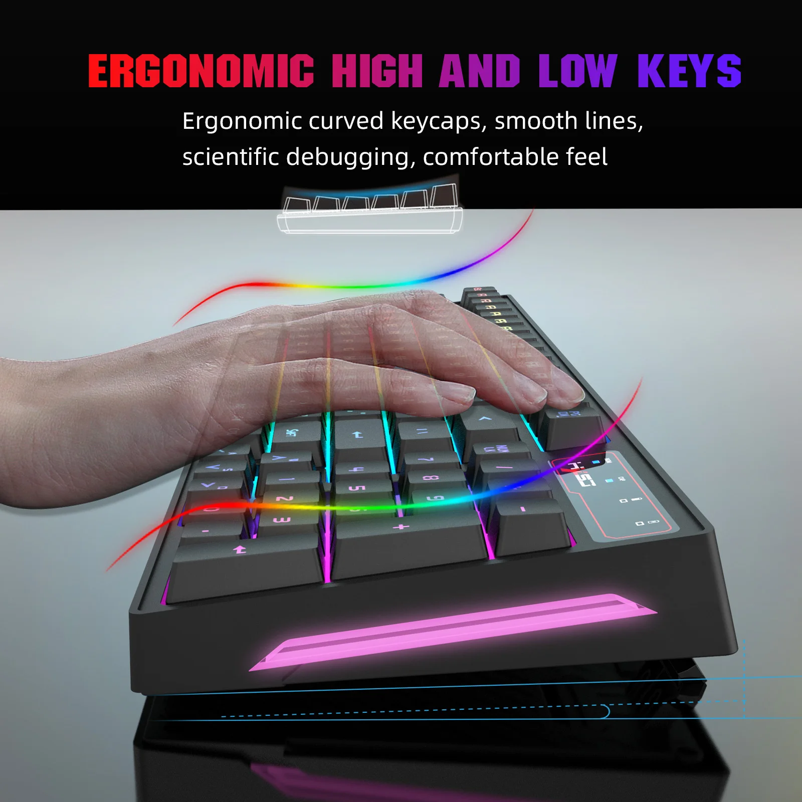 2.4G Wireless Keyboard and Mouse Combo Mini Multimedia Full-size Keyboard Mouse Set For Computer Notebook Laptop Desktop